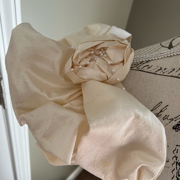 Stunning, sophisticated custom silk, pearls & sequins gown | Wedding, formal | 6 - Picture 14 of 16